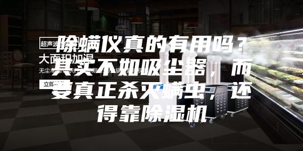 除螨儀真的有用嗎？其實不如吸塵器，而要真正殺滅螨蟲，還得靠除濕機