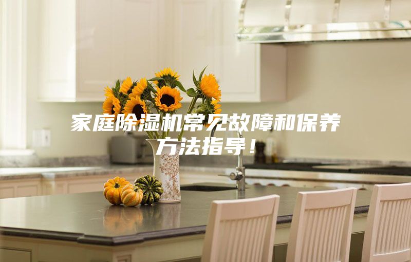 家庭除濕機(jī)常見故障和保養(yǎng)方法指導(dǎo)！