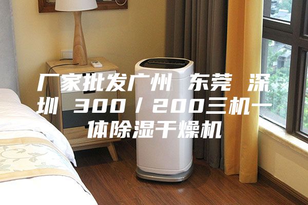 廠家批發(fā)廣州 東莞 深圳 300／200三機(jī)一體除濕干燥機(jī)