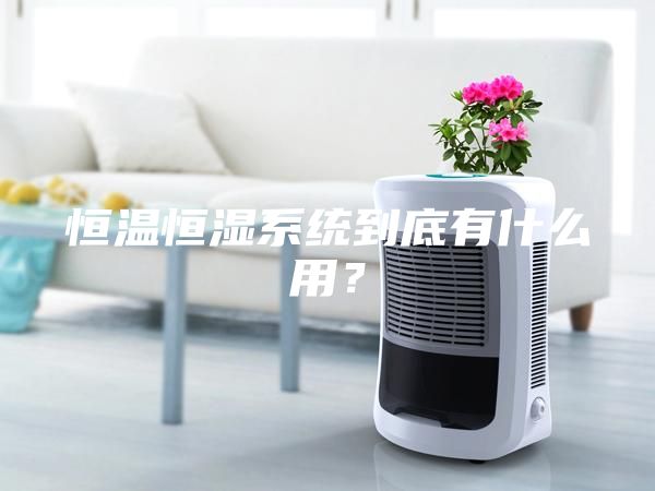 恒溫恒濕系統(tǒng)到底有什么用？
