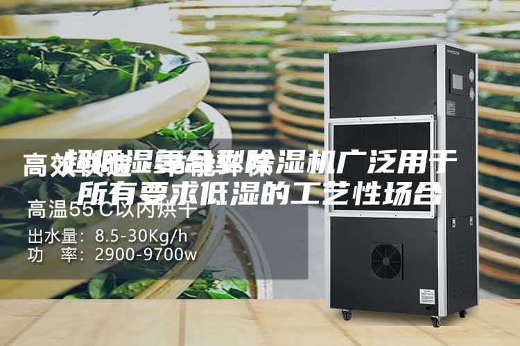 超低濕復(fù)合型除濕機廣泛用于所有要求低濕的工藝性場合