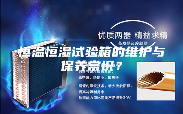恒溫恒濕試驗箱的維護(hù)與保養(yǎng)常識？